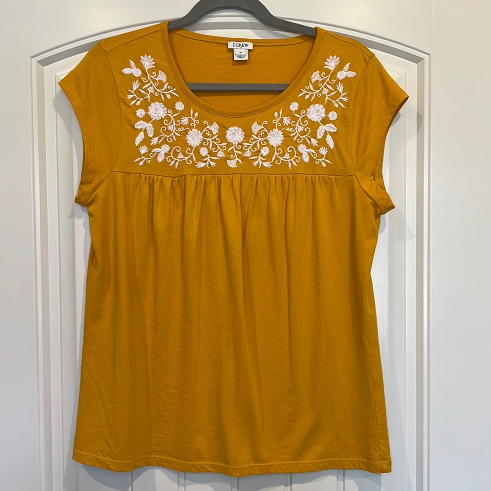J. CREW Embroidered T-shirt - Size M